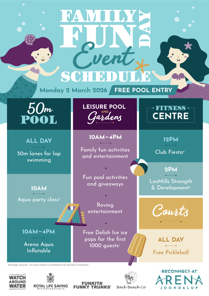 Arena Joondalup Family Fun Day 2026 Event Schedule