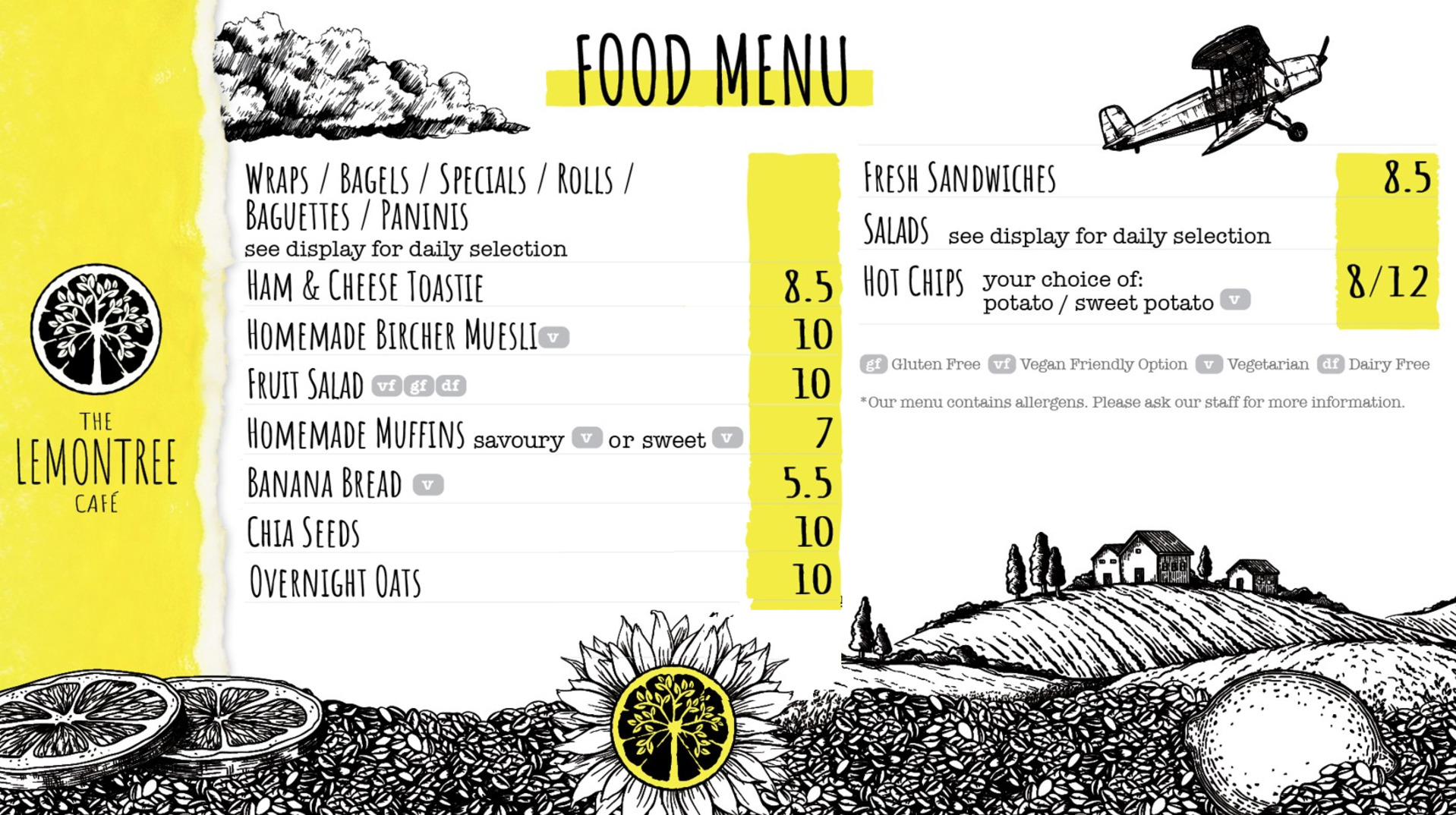 PHPC & AJ Food Menu Aug 2026